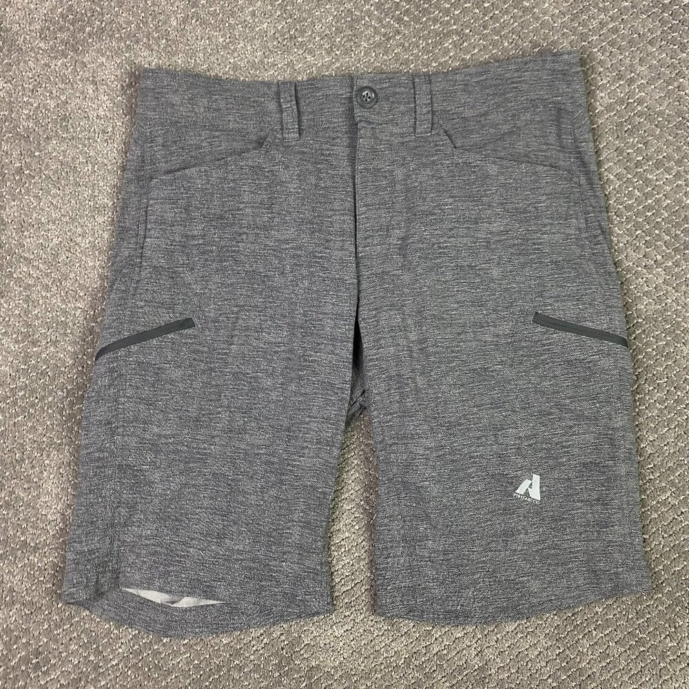 Eddie Bauer First Ascent Shorts Men's 34 Gray Guide Pro Hiking Outdoor Cargo